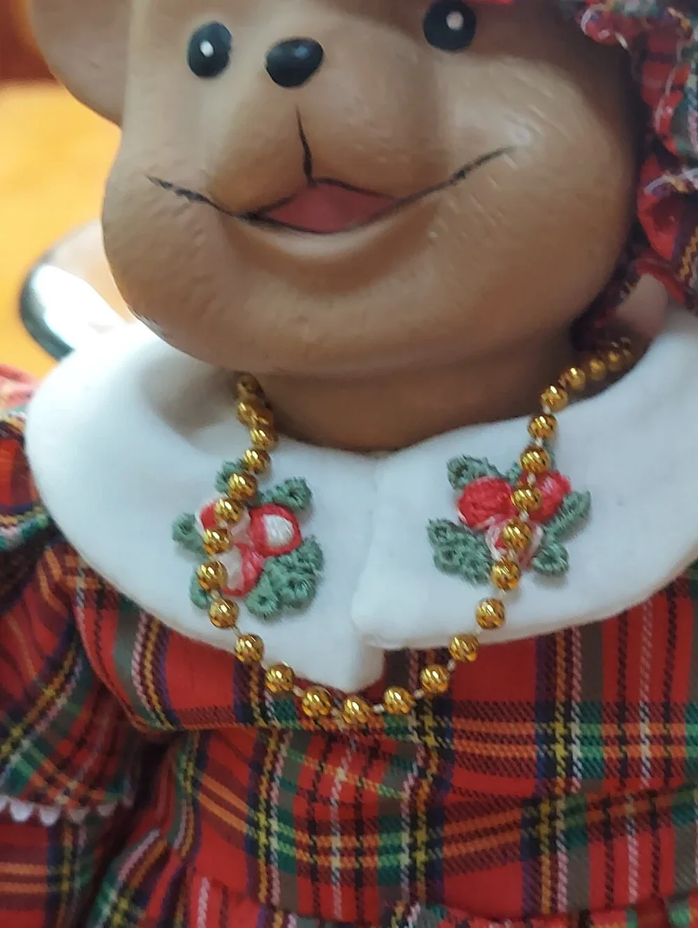 Vintage Porcelain Musical Bear